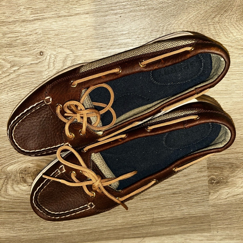 Brown Leather Women's Loafers